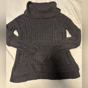Charcoal Gray Knit turtle neck sweater